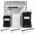 LONGWIN Compact Cable Tie Starter Kit - 300 pcs